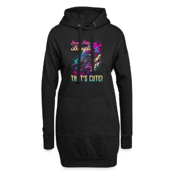 Hot Rod Grandpa You Play Bingo, Retro Muscle Car - Hoodie-Kleid - Schwarz - Vorne