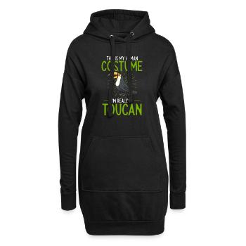 Toucan Bird Rainforest - Sweat-shirt à capuche long Femme - noir - Devant