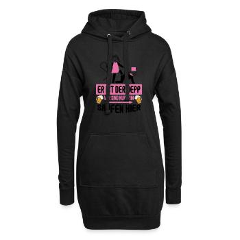 Junggesellenabschied Poltern Polterabend JGA - Hoodie-Kleid - Schwarz - Vorne