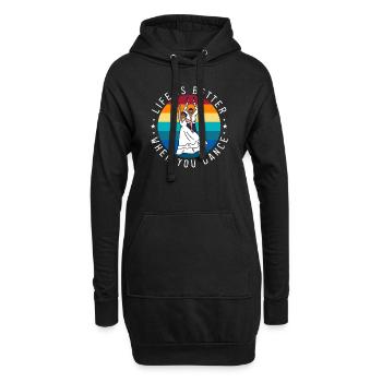 La vie est meilleure quand vous êtes professeur de danse - Sweat-shirt à capuche long Femme - noir - Devant