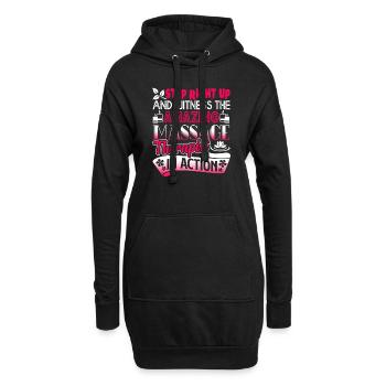 Massage Therapist Massage Therapist In Action - Hoodie Dress - black - Front