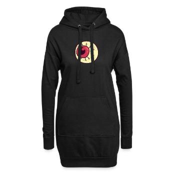 Spooky Scary Eyeball Funny Halloween Party Night - Sweat-shirt à capuche long Femme - noir - Devant
