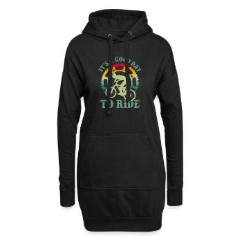 VTT VTT VTT VTT VTT - Sweat-shirt à capuche long Femme - noir - Devant