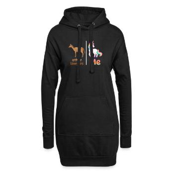 Autres avocats Me Licorne Cheval - Sweat-shirt à capuche long Femme - noir - Devant
