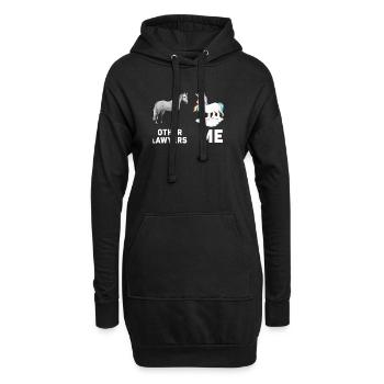 Autres avocats Me Licorne Cheval - Sweat-shirt à capuche long Femme - noir - Devant