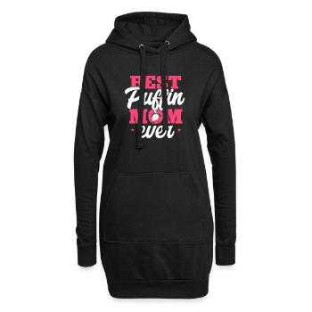 Macareux, Macareux, Starpin, Lunde - Sweat-shirt à capuche long Femme - noir - Devant