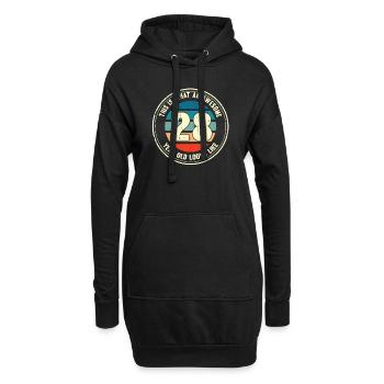 28ème anniversaire pour que vous voyiez avec 28 cadeaux rétro - Sweat-shirt à capuche long Femme - noir - Devant