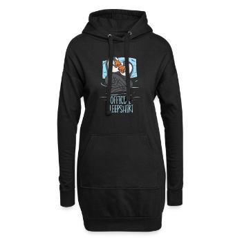 macareux macareux moines oiseaux Lunde - Sweat-shirt à capuche long Femme - noir - Devant