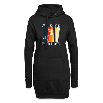 Padel Paddle Raquette Tennis Sport I Cadeau - Sweat-shirt à capuche long Femme - noir - Devant