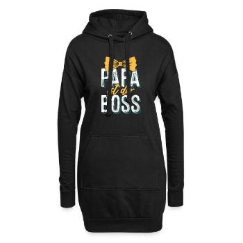 Papa chef - Hoodie-Kleid - Schwarz - Vorne