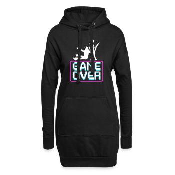 Enterrement de vie de garçon grondant enterrement de vie de garçon - Sweat-shirt à capuche long Femme - noir - Devant