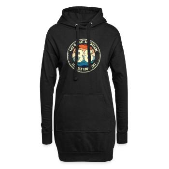 36e anniversaire pour que vous voyiez avec 36 cadeaux rétro - Sweat-shirt à capuche long Femme - noir - Devant