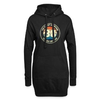 38e anniversaire pour que vous voyiez avec 38 cadeaux rétro - Sweat-shirt à capuche long Femme - noir - Devant