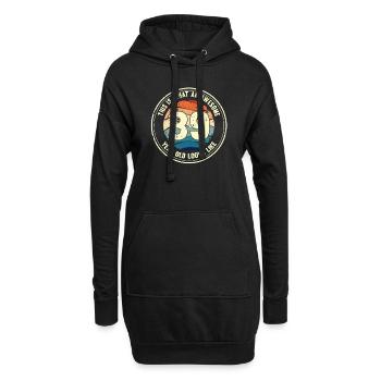 39e anniversaire pour que vous voyiez avec 39 cadeaux rétro - Sweat-shirt à capuche long Femme - noir - Devant