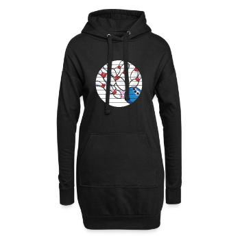Bowling Club Bowling Club Bowling Club Bowling - Sweat-shirt à capuche long Femme - noir - Devant