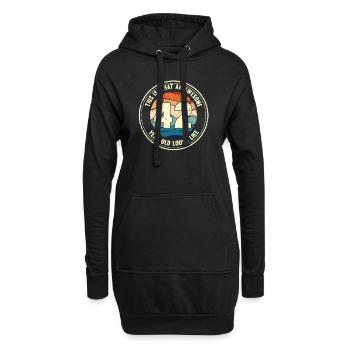 42. Geburtstag so sieht man mit 42 Retro Geschenk - Hoodie-Kleid - Schwarz - Vorne
