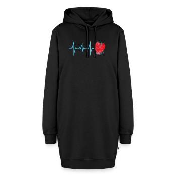 Chien teckel Propriétaire de chien Gechenkidee - Sweat-shirt à capuche long Femme - noir - Devant