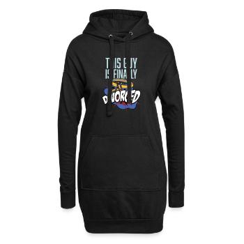 Lustiges Scheidung Glücklich Geschieden und - Hoodie-Kleid - Schwarz - Vorne