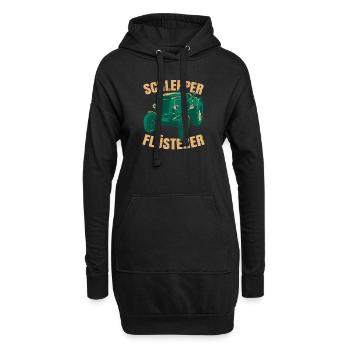 Schlepper Flüsterer - Hoodie-Kleid - Schwarz - Vorne