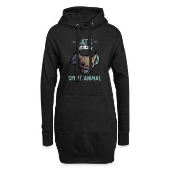 Les chauves-souris sont mon animal spirituel chauve-souris - Sweat-shirt à capuche long Femme - noir - Devant