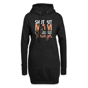 Kugelstoßen Werfen Leichtathletik - Hoodie-Kleid - Schwarz - Vorne