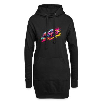 Luxus-Autorennfahrer Sportliebhaber Supersportwagen Turbo - Hoodie-Kleid - Schwarz - Vorne