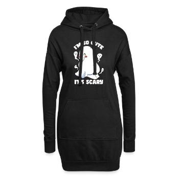 Ghost Halloween Ich bin so süß, dass es gruselig ist - Hoodie-Kleid - Schwarz - Vorne