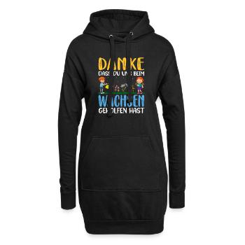 Tagesmutter Abschiedsgeschenk Erzieher Kita - Hoodie-Kleid - Schwarz - Vorne