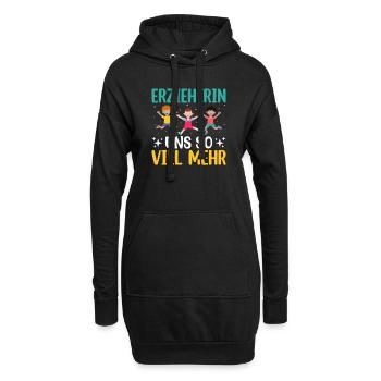 Erzieherin und so viel mehr - Hoodie-Kleid - Schwarz - Vorne
