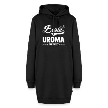 Urgroßmutter Uroma - Hoodie-Kleid - Schwarz - Vorne