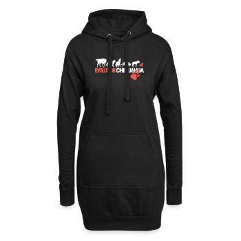 Chien Chihuahua Propriétaire de chien Gechenkidee - Sweat-shirt à capuche long Femme - noir - Devant