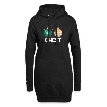 Chest Nuts Drôle de Noël Couple Assorti - Sweat-shirt à capuche long Femme - noir - Devant