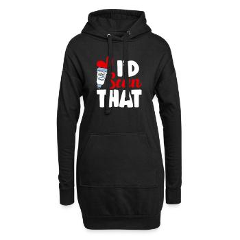 Kardiologe Medizinische Sonographie Ultraschall - Hoodie-Kleid - Schwarz - Vorne