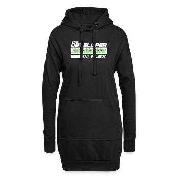 Programmierer Humor Coding Witze Entwickler - Hoodie-Kleid - Schwarz - Vorne
