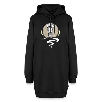Synthesizer Synth Keyboard Elektronische Musiker - Hoodie-Kleid - Schwarz - Vorne