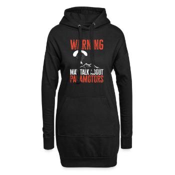 Paramoteur Parapente motorisé - Sweat-shirt à capuche long Femme - noir - Devant