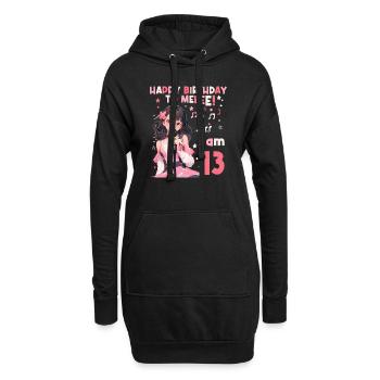 Anime Mandga K-Pop KPop Mädchen 13. Geburtstag - Hoodie-Kleid - Schwarz - Vorne