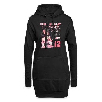 Anime Mandga K-Pop KPop Mädchen 12. Geburtstag - Hoodie-Kleid - Schwarz - Vorne