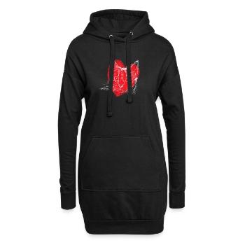 Cat Friend, Cadeau d’accessoires pour chat - Sweat-shirt à capuche long Femme - noir - Devant