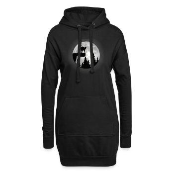 Katzenfreund, Katzenzubehör Geschenk - Hoodie-Kleid - Schwarz - Vorne