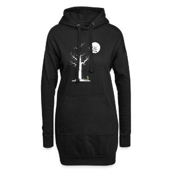 Zombie Tree, Réveil Zombie - Sweat-shirt à capuche long Femme - noir - Devant