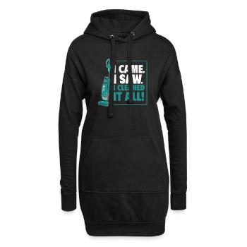 Aide domestique, femme de ménage, femme de ménage - Sweat-shirt à capuche long Femme - noir - Devant