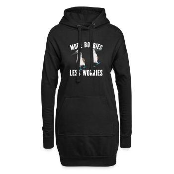 Blaufußtölpel Blue-footed Booby Seevogel - Hoodie-Kleid - Schwarz - Vorne