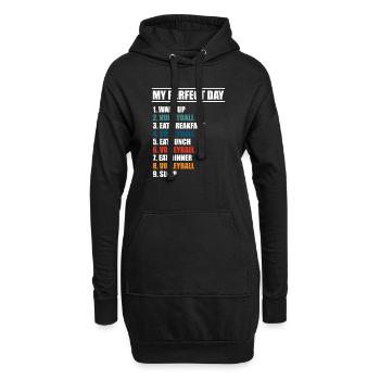 Passionné de volleyball Setter Funny Cool My Perfect - Sweat-shirt à capuche long Femme - noir - Devant