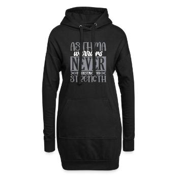 Asthmakrieger Unterschätzen Nie Den Asthmakämpfer - Hoodie-Kleid - Schwarz - Vorne