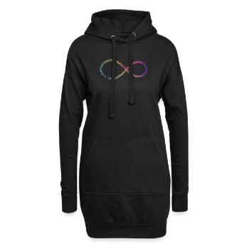 Happy Pi Day Math Symbol Ziffern von Pi - Hoodie-Kleid - Schwarz - Vorne