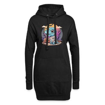 Tyrannosaurus Trex Halloween - Hoodie-Kleid - Schwarz - Vorne