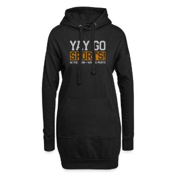 Yay Go Sports Do The Thing Win The Points Sport - Hoodie-Kleid - Schwarz - Vorne