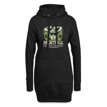 Paintball Creative Paint Color Art Airsoft Paint - Sweat-shirt à capuche long Femme - noir - Devant