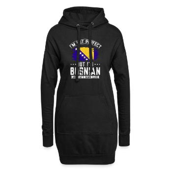Bosnien und Herzegowina Flagge Bosnien - Hoodie-Kleid - Schwarz - Vorne